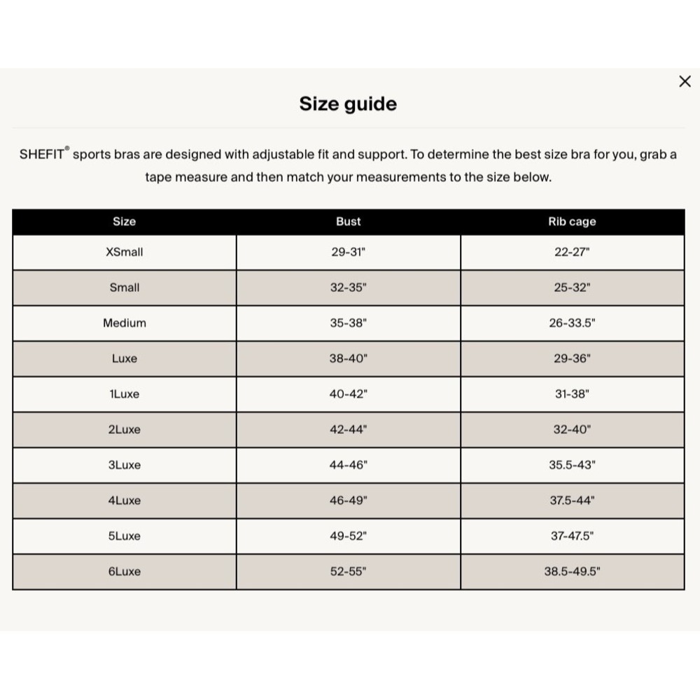 SHEFIT FLEX Sports Bra Sandstorm Size 6Luxe Supportive Activewear Medium Impact - Picture 7 of 7